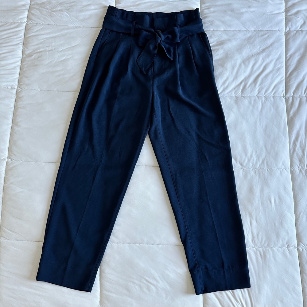 NEW. MADEWELL Blue High-Waisted Dress Pants